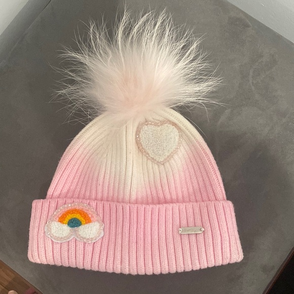 Bari Lynn pink winter hat